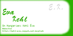 eva kehl business card